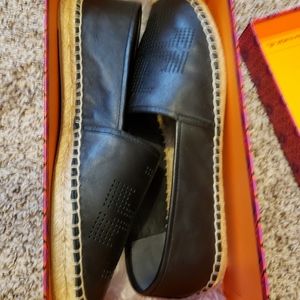 Tory Burch Black Espadrilles size 11